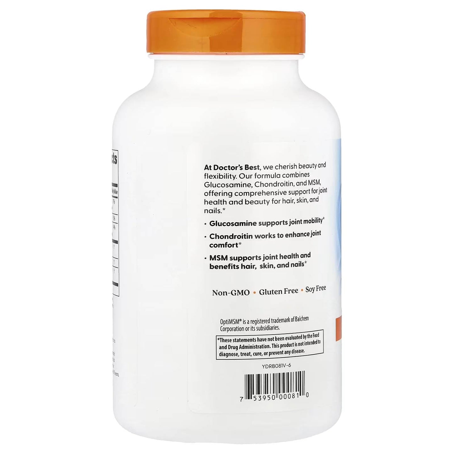 Doctor's BEST Glucosamine Chondroitin MSM Capsules, 240