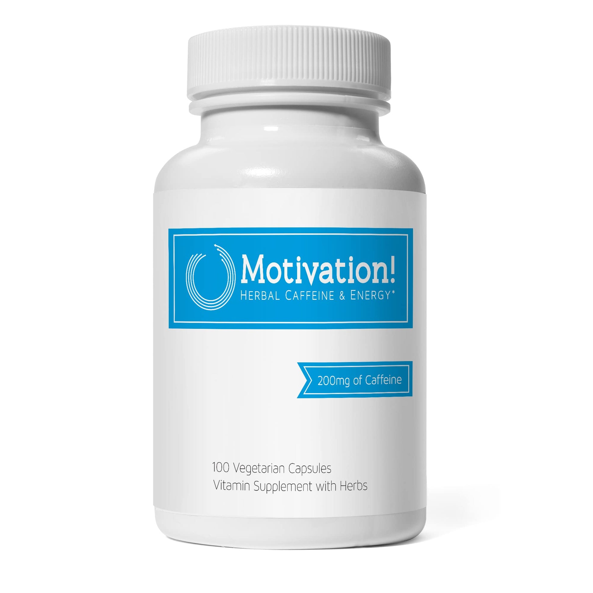 Motivation! Herbal Caffeine + Energy Capsules, 100 Capsules