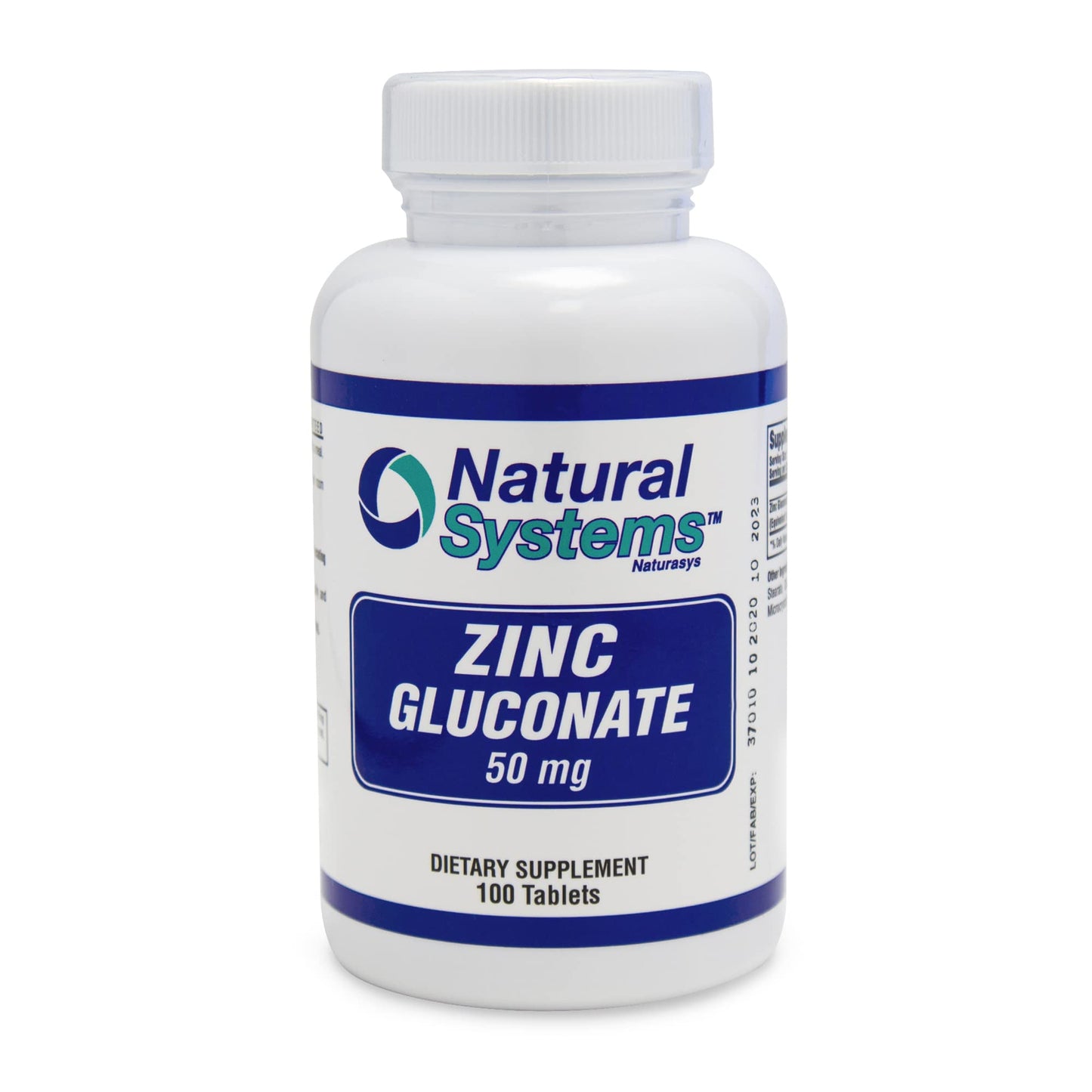 Natural Systems Naturasys Zinc Gluconate 50 mg Tablet, 100 Count