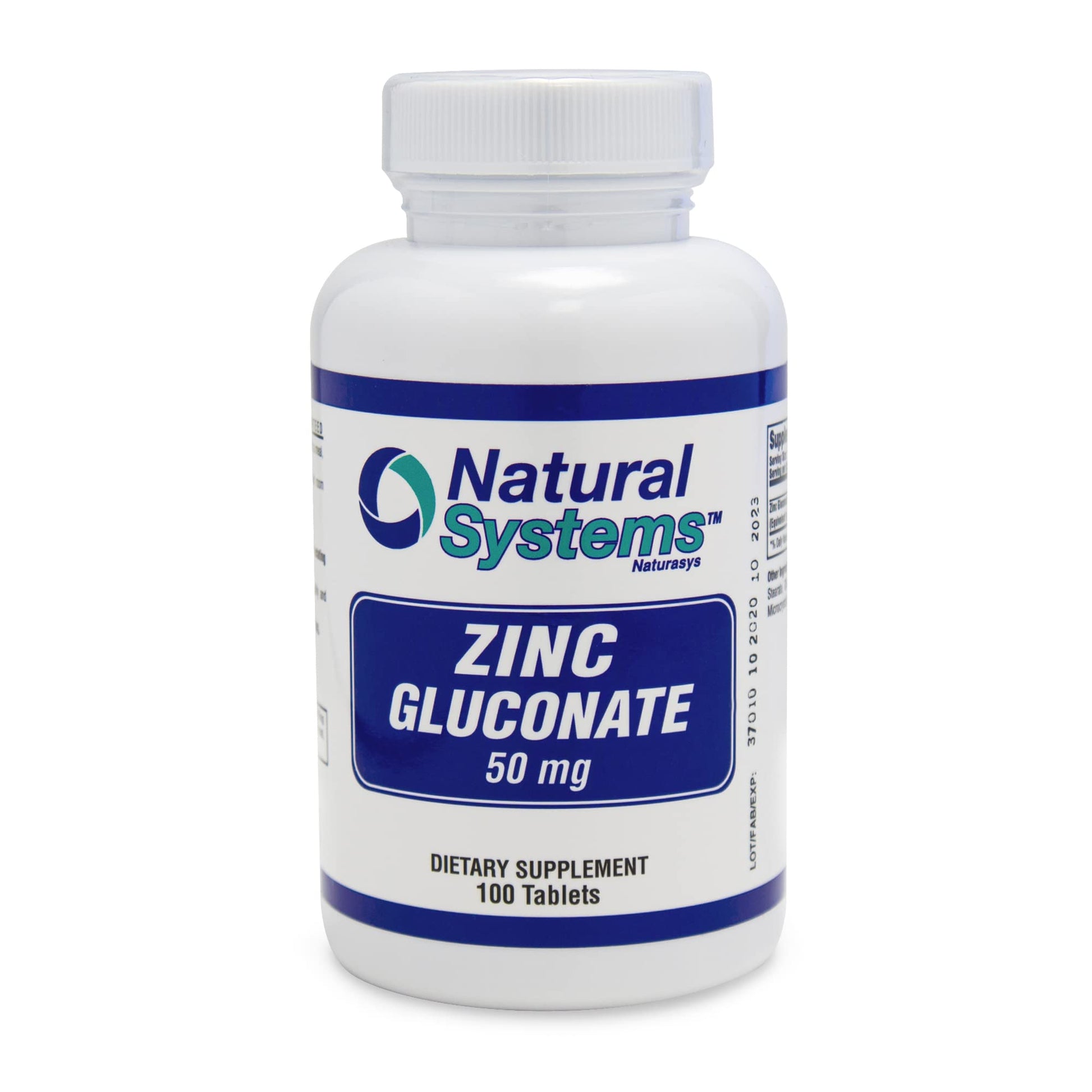 Natural Systems Naturasys Zinc Gluconate 50 mg Tablet, 100 Count