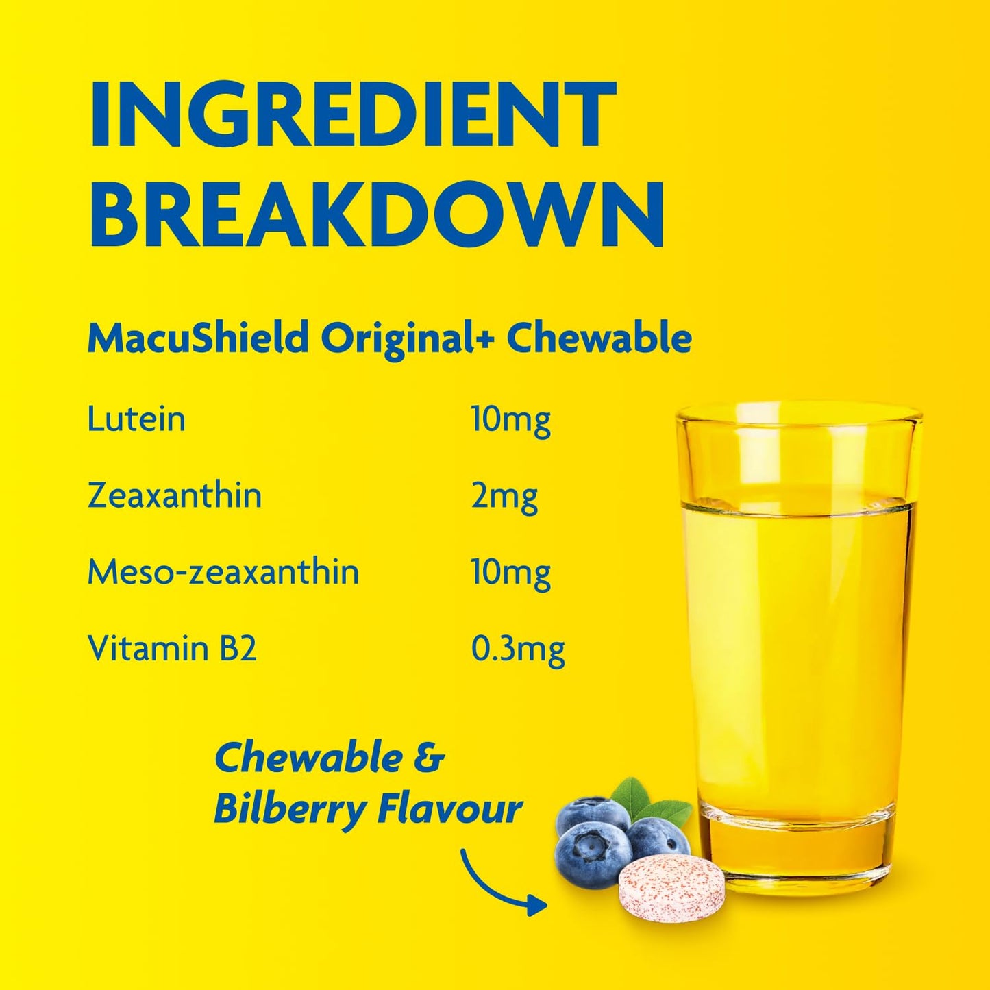 MacuShield Macushield Original Chewable, 30 Tablets