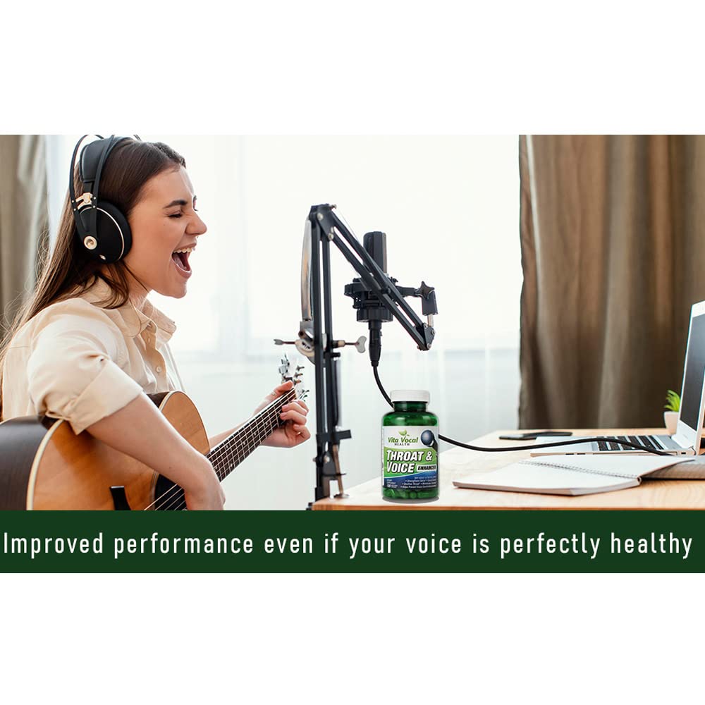 VITA VOCAL Throat & Voice Enhancer Capsules 120 Count