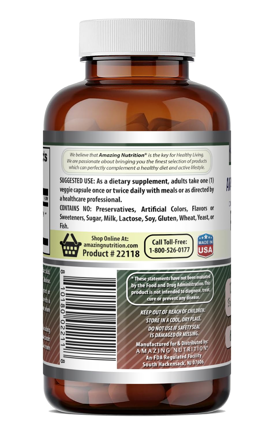 Amazing Nutrition Pine Bark Extract 100 mg Capsule 60 Count