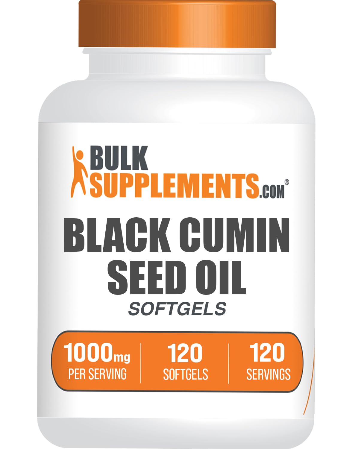BulkSupplements Black Cumin Seed Oil Softgels 120 Count