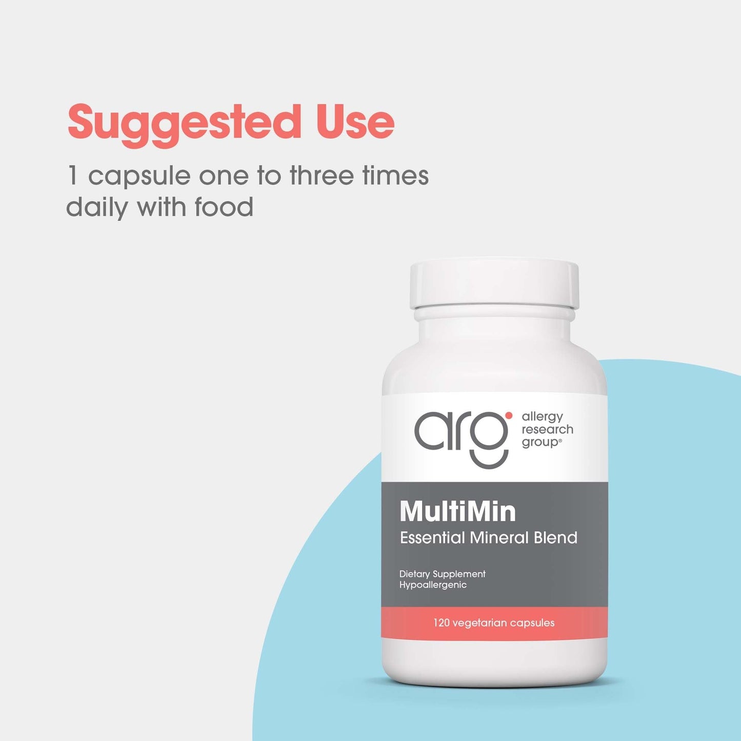 Allergy Research Group ARG MultiMin Multi Mineral Supplement Capsules 120