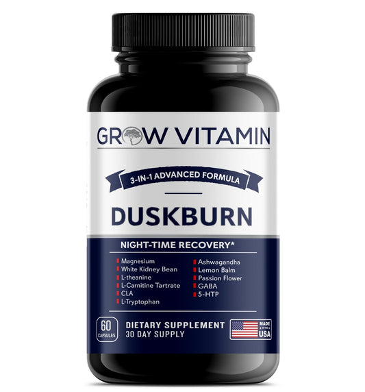 Grow Vitamin Sleep Supplement Nootropic-Infused Comprehensive Sleep & Recovery Supplement, 60 Capsules