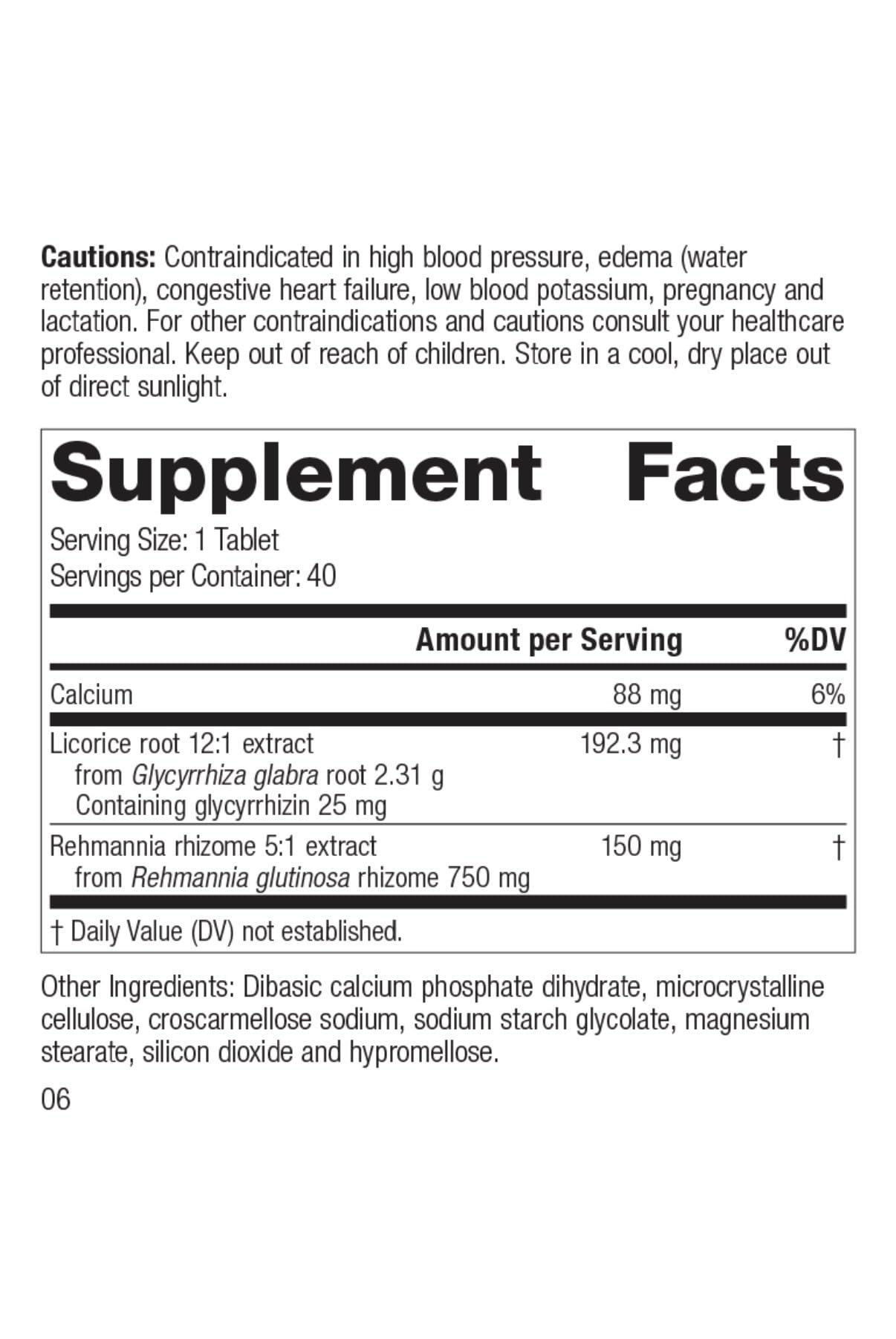 Standard Process Inc. Adrenal Complex Tablet, 120 Tablets
