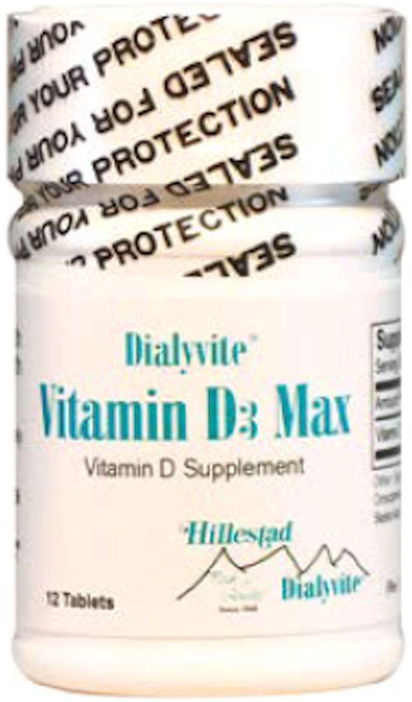 Dialyvite Vitamin D3 Max 50,000 IU Tablet, 12 Count