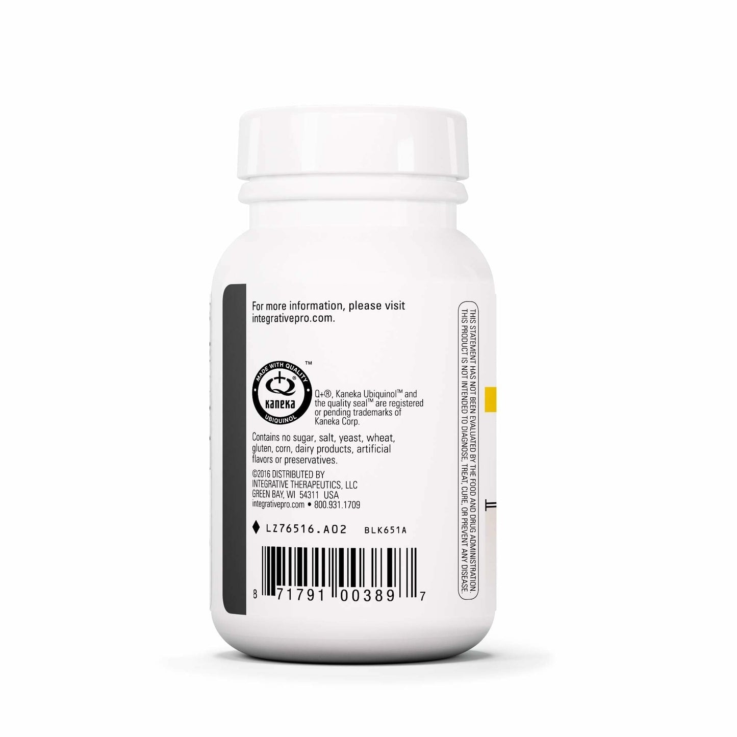 Integrative Therapeutics UBQH 100 mg Cellular Energy Support Supplement, 60 Capsules