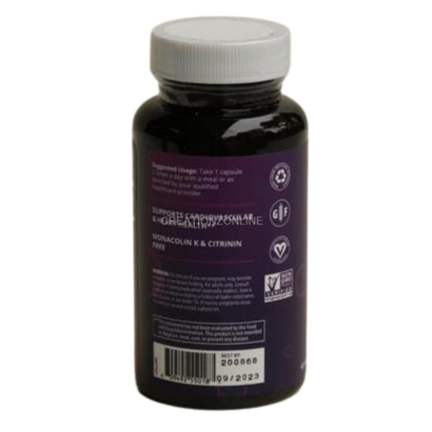 MRM Red Yeast Rice Capsules 60 Count