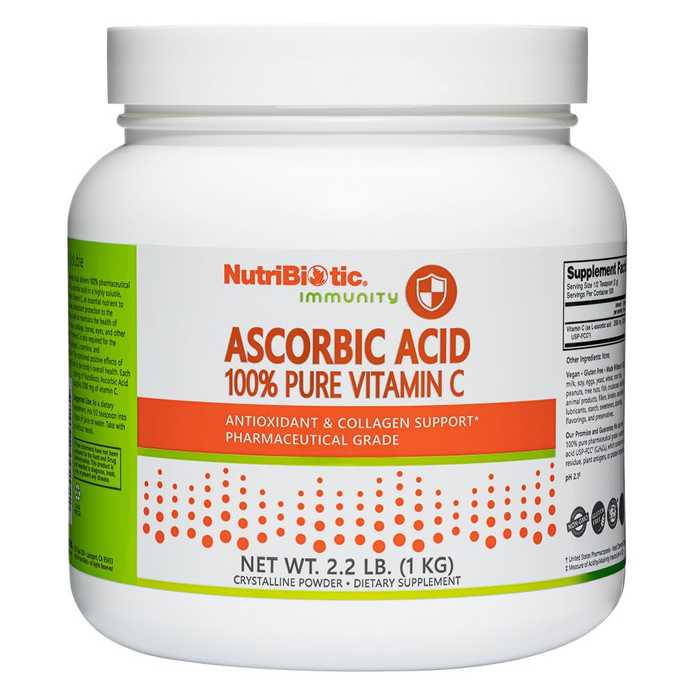 NutriBiotic Ascorbic Acid Vitamin C Powder, 35.2 oz