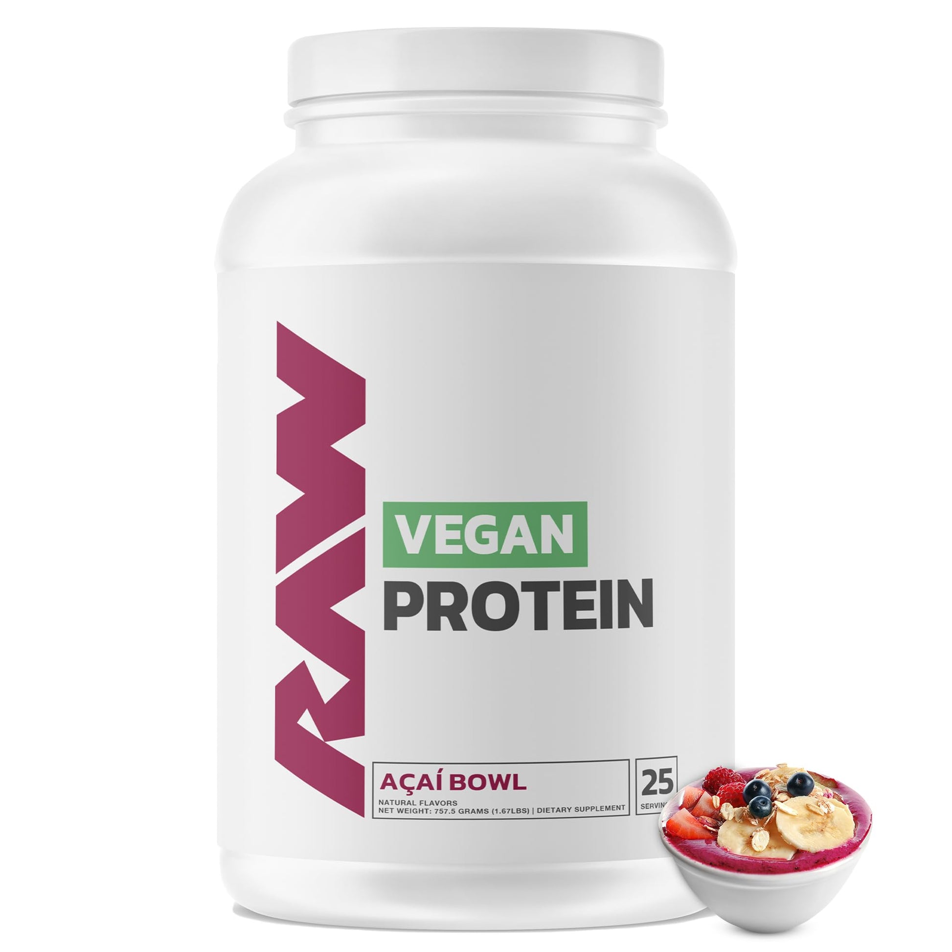 RAW Vegan Protein Powder, 25 Servings