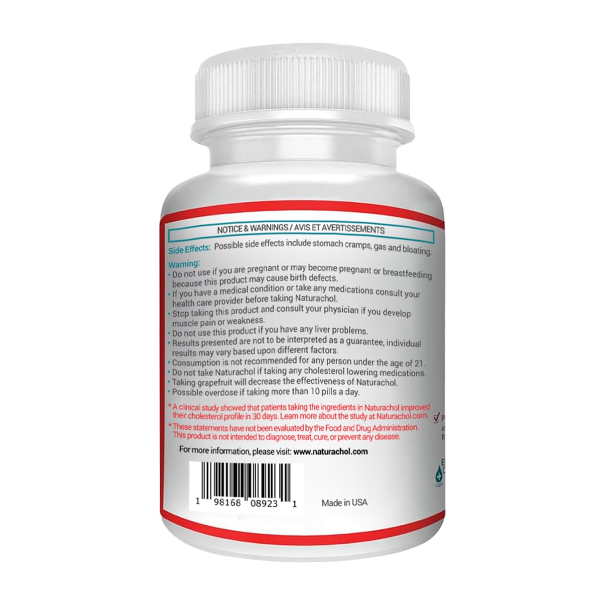 Naturachol Cholesterol Support Formula – Red Yeast Rice & CoQ10 with Olive Leaf, Oat Beta Glucan & Grape Seed – 90 Tablets