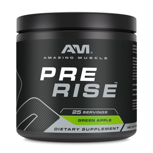 Amazing Muscle Pre Rise Pre-Workout Powder with Caffeine & Beta-Alanine, Powder, 1 Pack