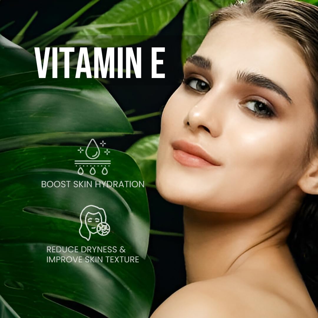 HERBS & SEEDS Vitamin E 600mg (D-Alpha-Tocopherol) Supplement, 90 Capsules