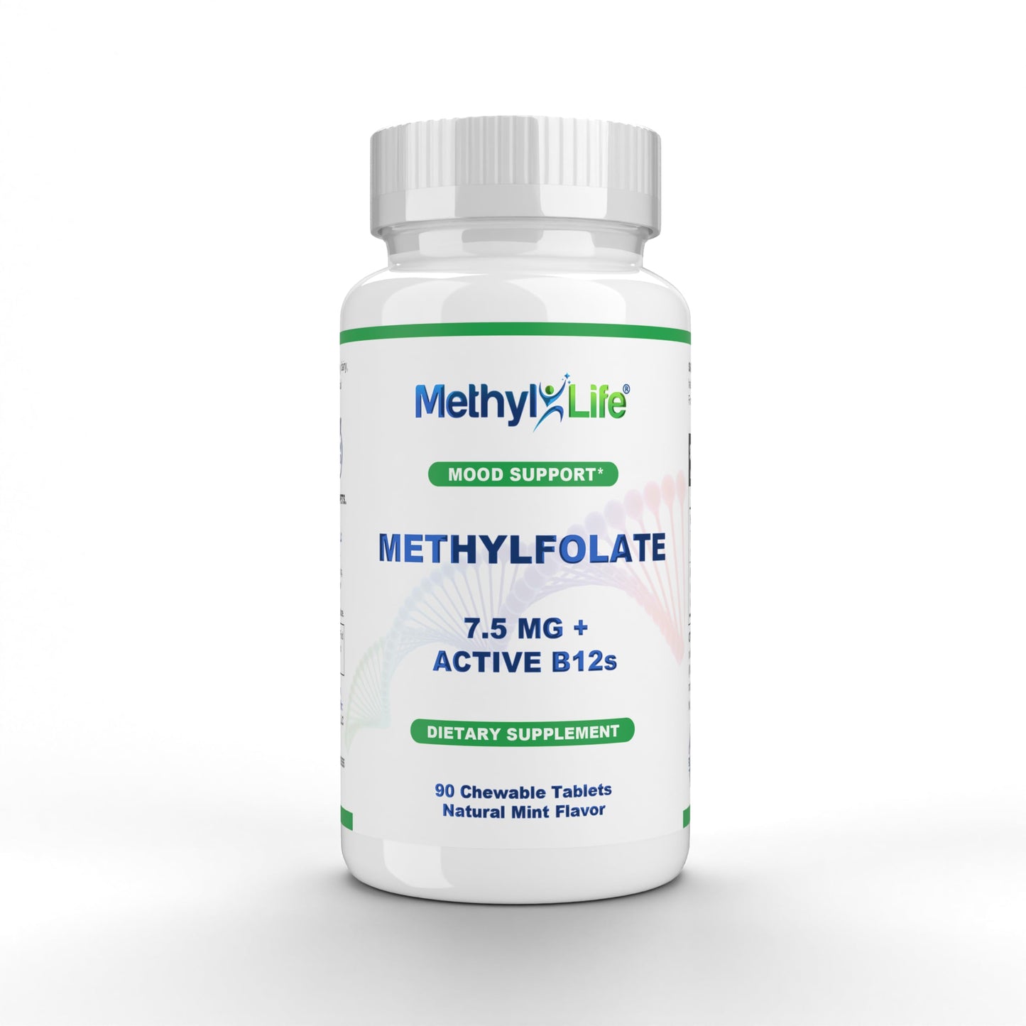 Methyl-Life Pure L-Methylfolate 7.5mg + Vitamin B12 Tablet, 90 Count