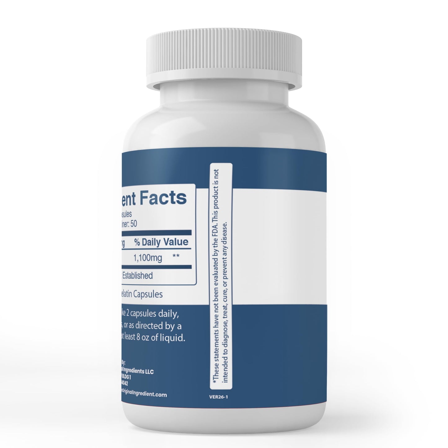 Pure Original Ingredients Acetyl L-Carnitine Capsules, 100 Count