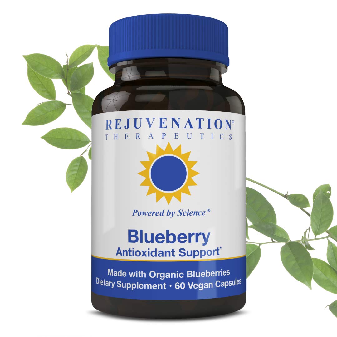 Rejuvenation Therapeutics Organic Blueberry Extract Capsules, 60 Count