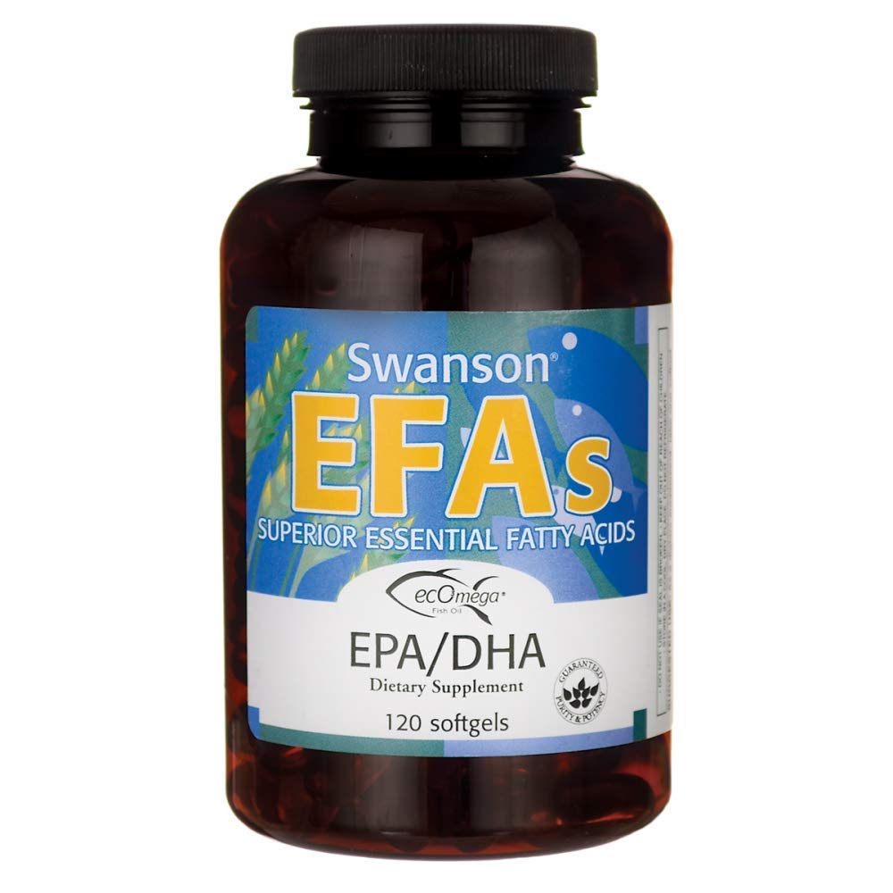 Swanson EFA EPA & DHA Lemon Flavor Capsules, 120 Count