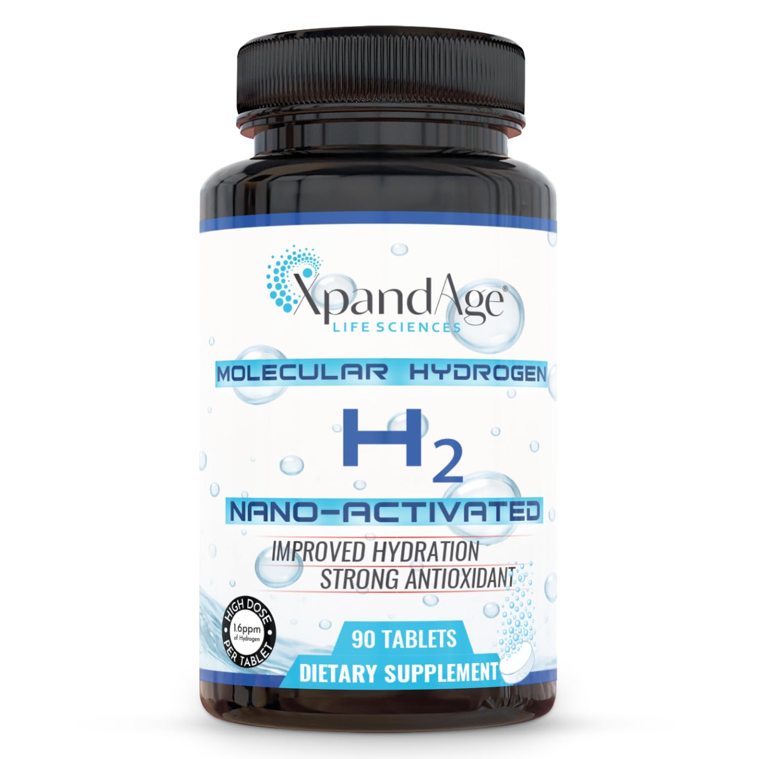 XpandAge Life Sciences H2 Molecular Hydrogen Supplement Tablets 90