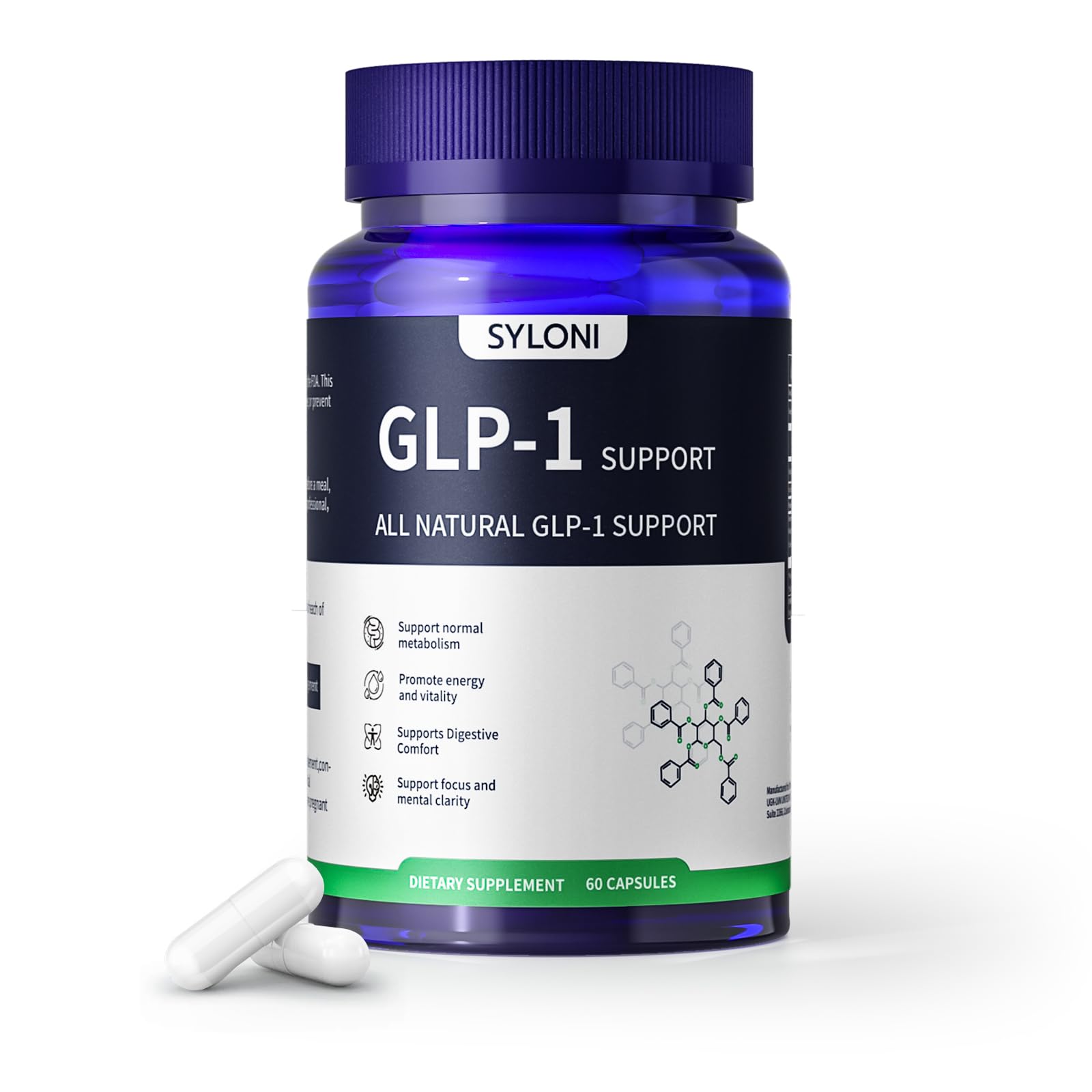 Syloni GLP-1 Supplement Capsule, 60 Count – Weight Management & Metabolism Support