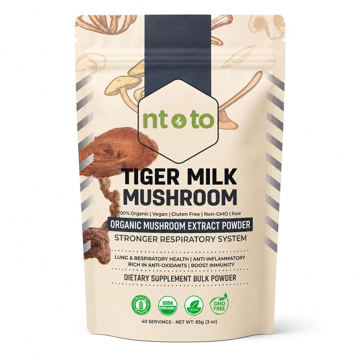 Generic Tiger Milk Mushroom Supplement (Lignosus Rhinocerus) Powder 3 oz