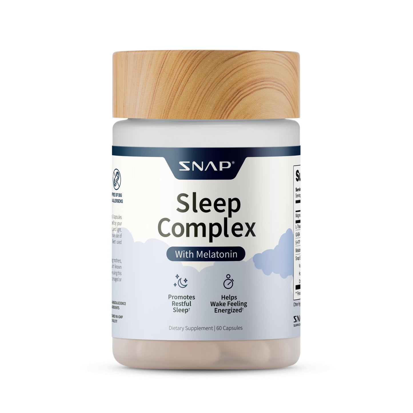 Snap Supplements Sleep Complex Capsules, 60 Capsules