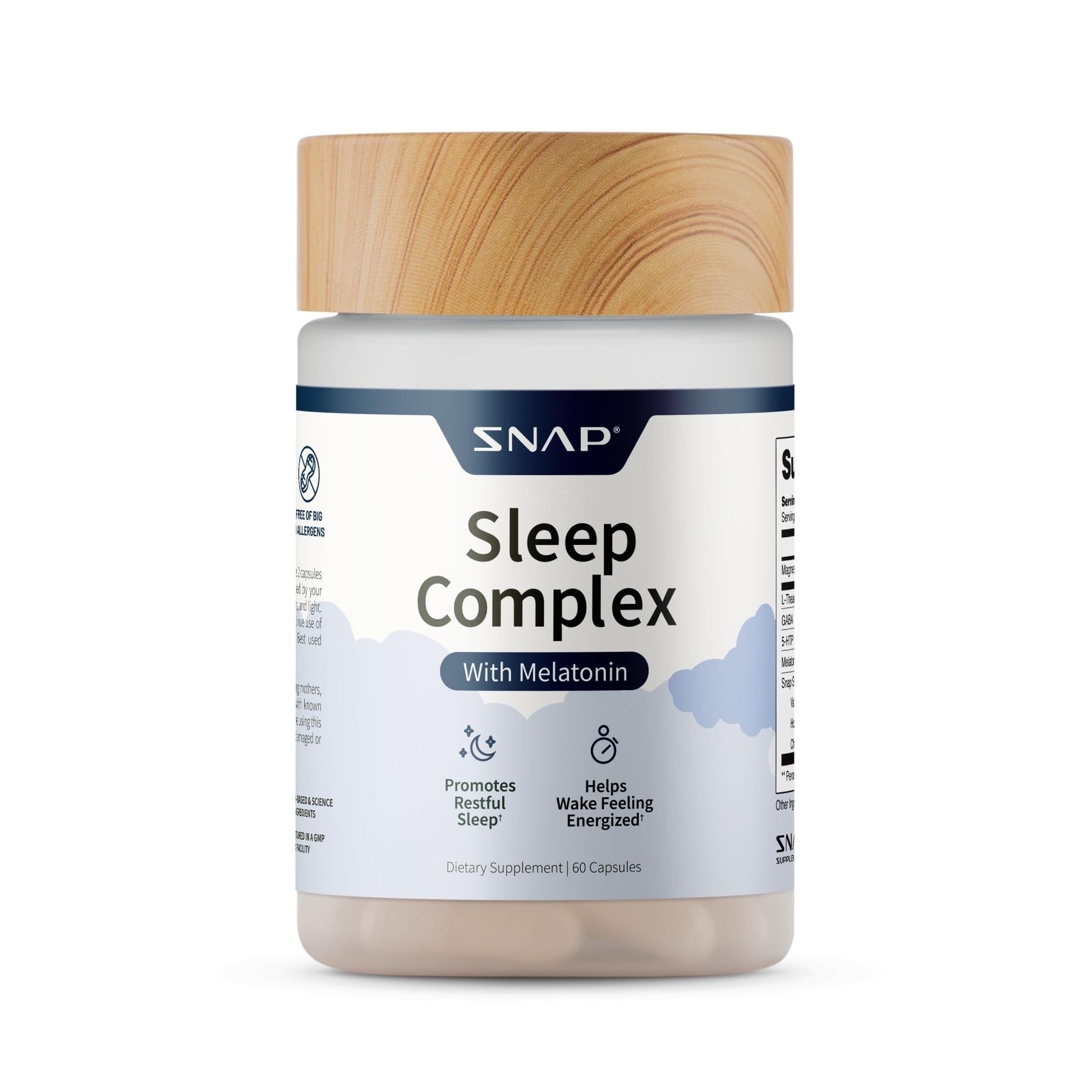 Snap Supplements Sleep Complex Capsules, 60 Capsules