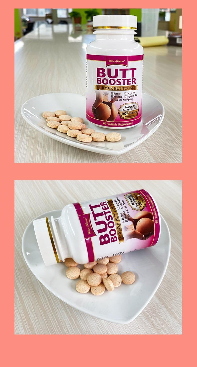 HUIMAMDO Butt Enhancement Pills, 60 Tablets