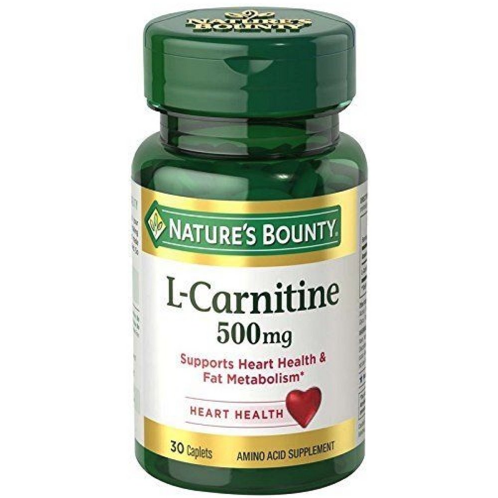 Nature's Bounty L-Carnitine 500 mg Caplets 60