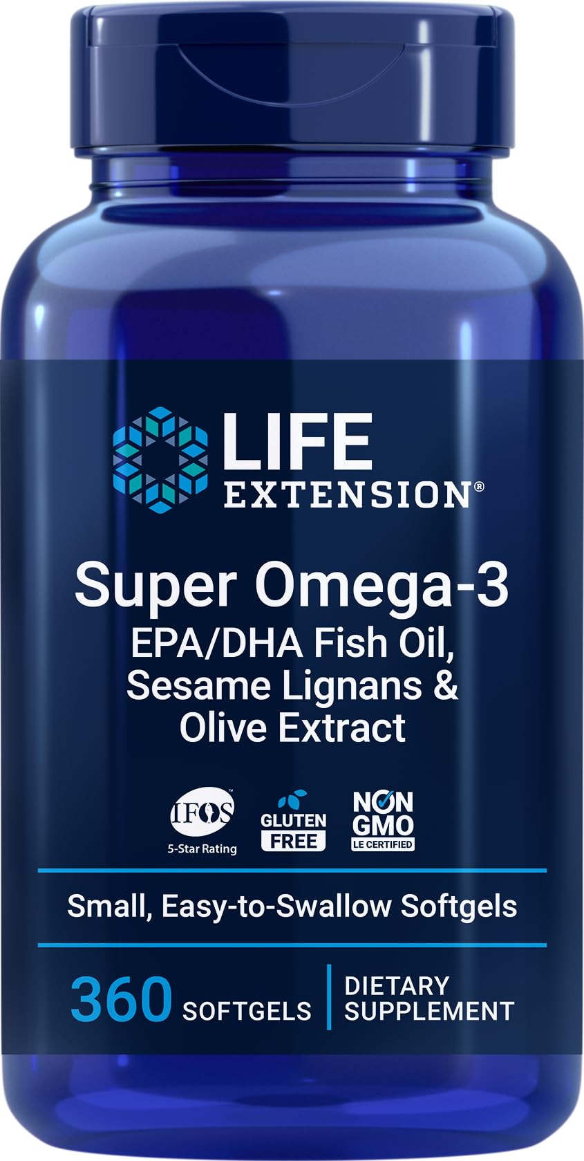 Life Extension Super Omega-3 Softgels 360