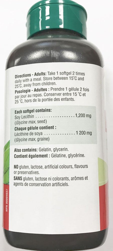 Jamieson Lecithin Softgel 1,200 mg, 100 Softgels