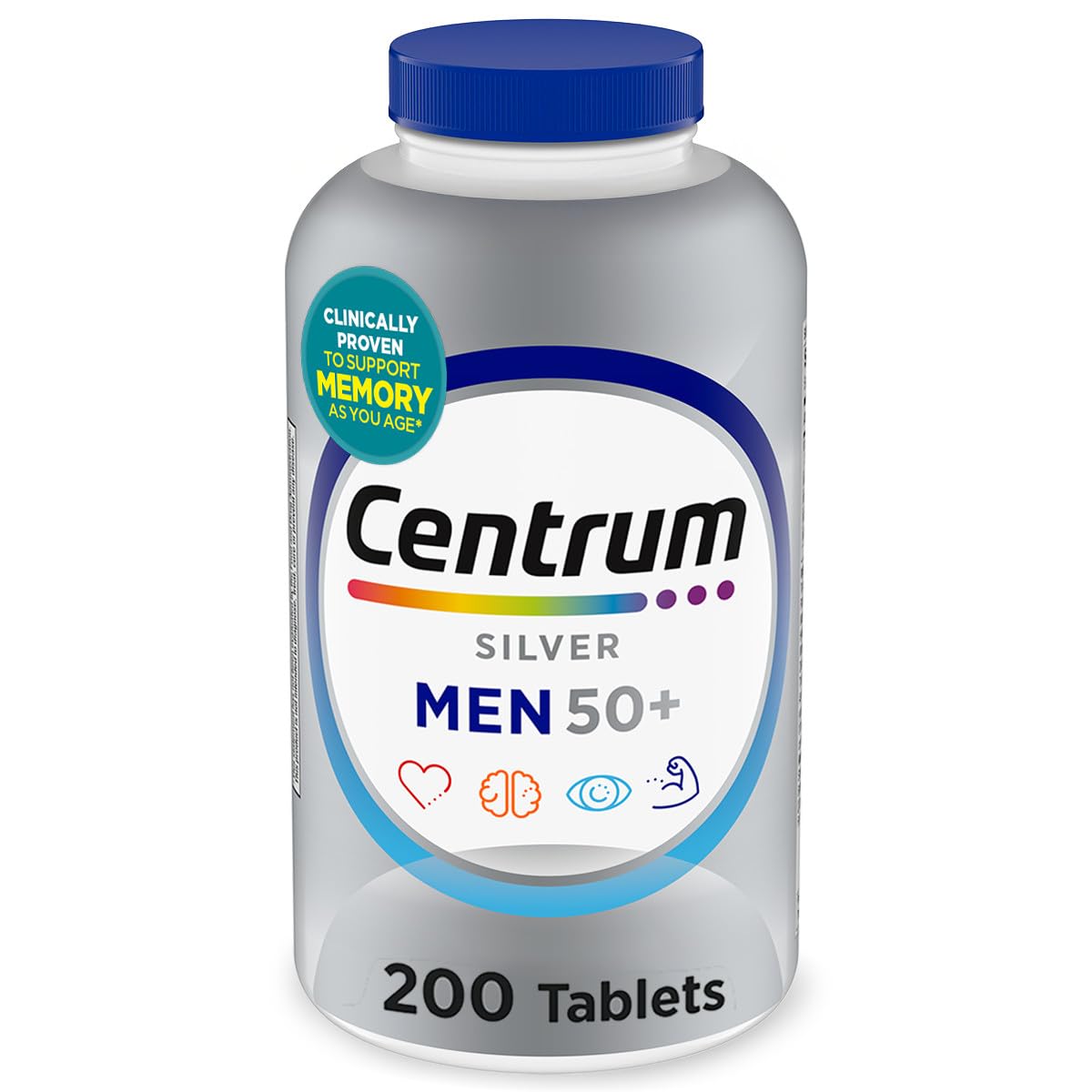 Centrum Silver Men's 50+ Multivitamin Tablet, 200 Count