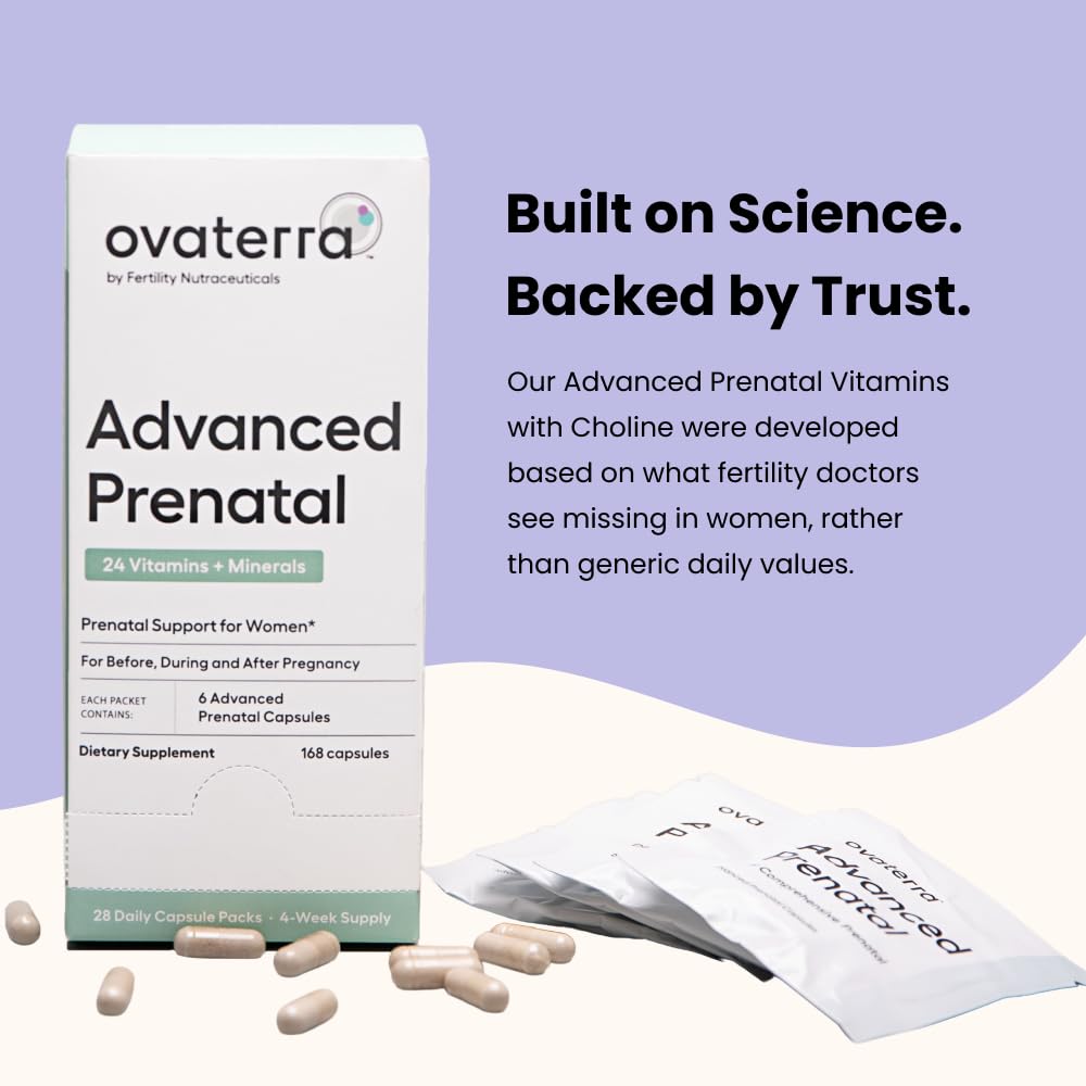 Ovaterra Advanced Prenatal Vitamins for Women 28 Capsules