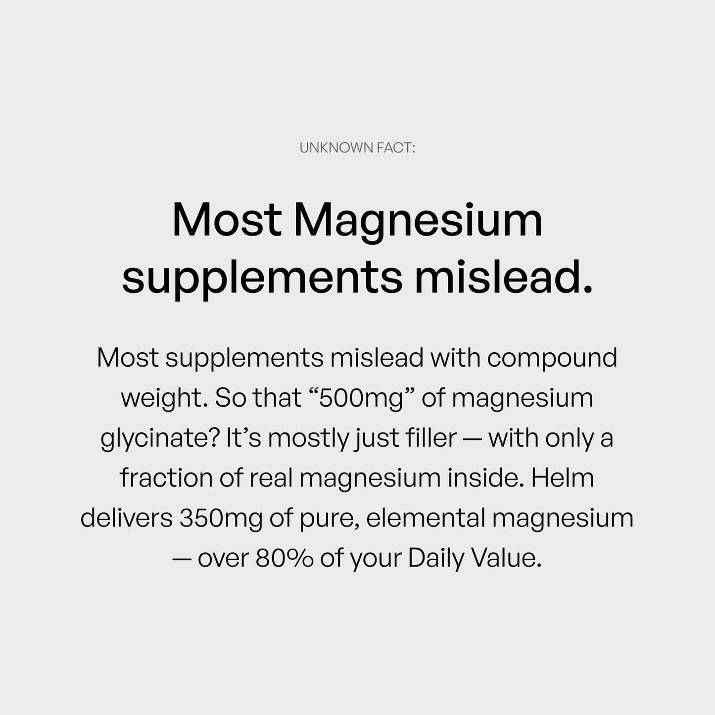 Helm Nutrition Magnesium Glycinate Capsule, 90 Count