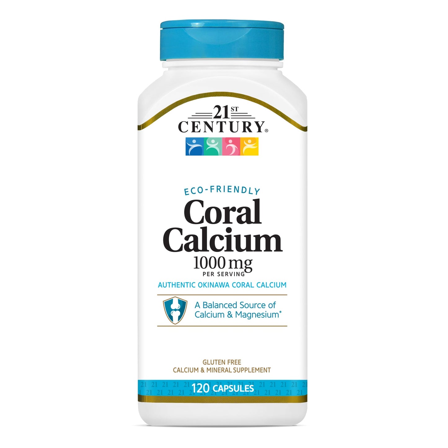 21st Century Coral Calcium Capsules, 1000 mg, 120 Count