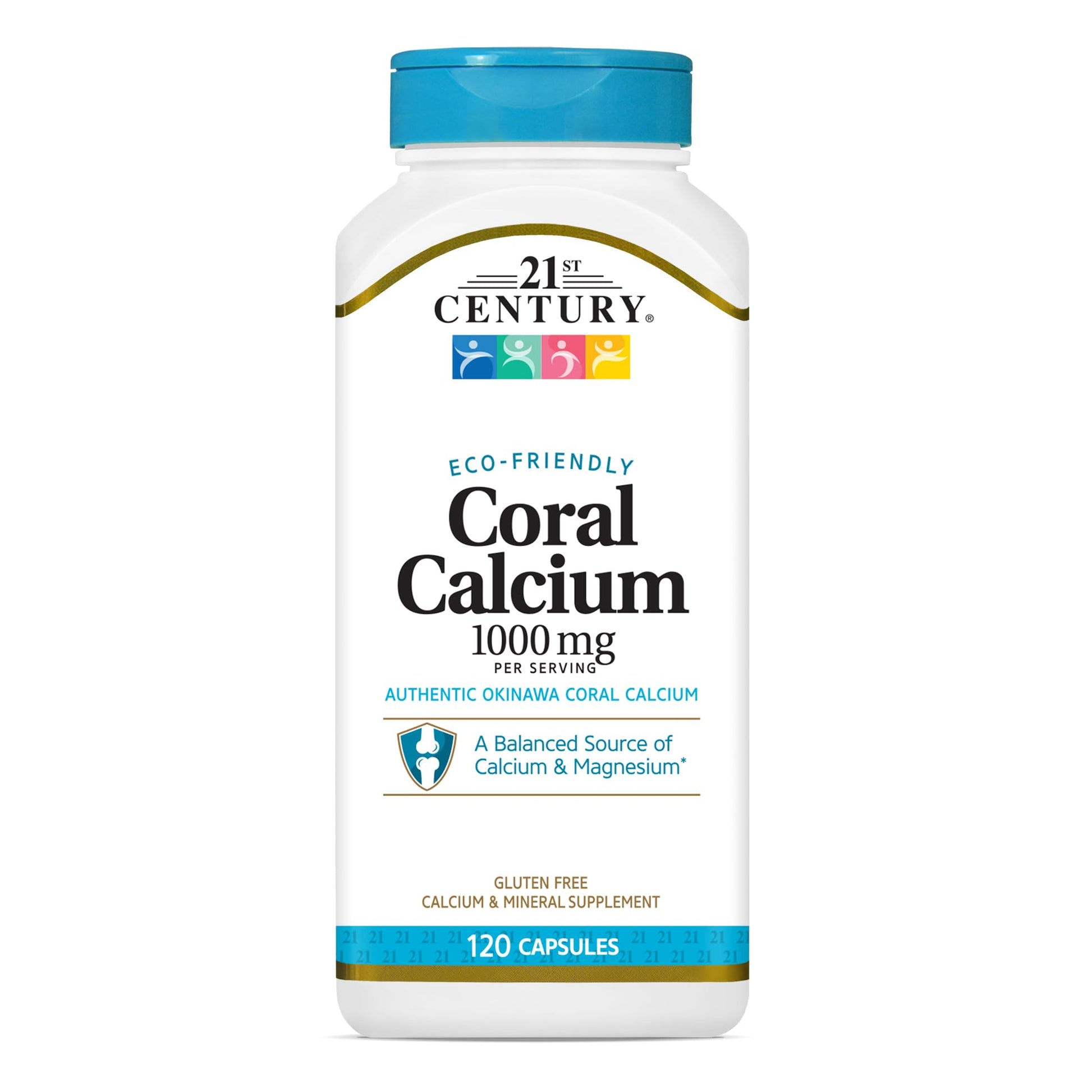 21st Century Coral Calcium Capsules, 1000 mg, 120 Count
