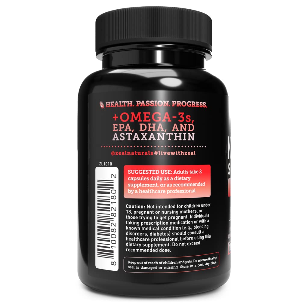 Zeal Naturals Antarctic Krill Oil 1000mg Softgels 120 Count