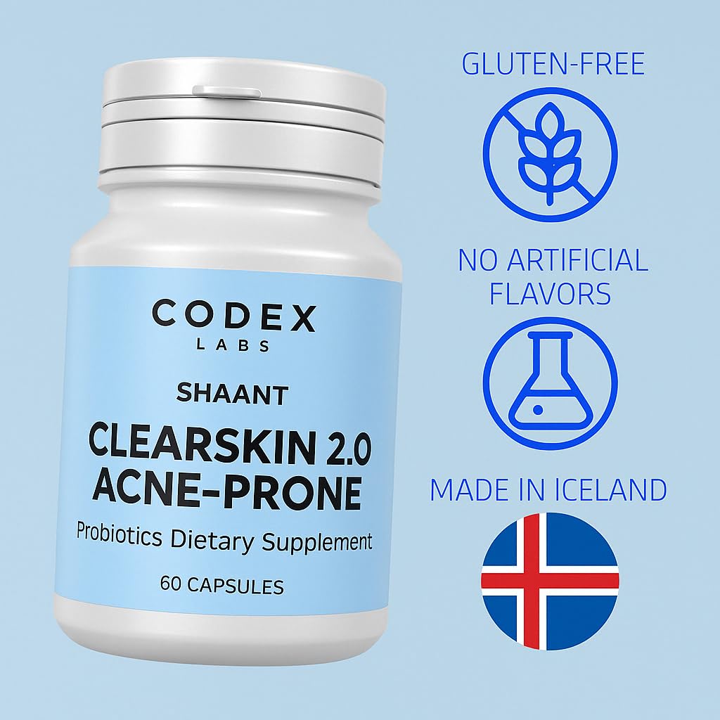 Codex Labs Shaant Clear Skin Supplement Capsule 30 Count