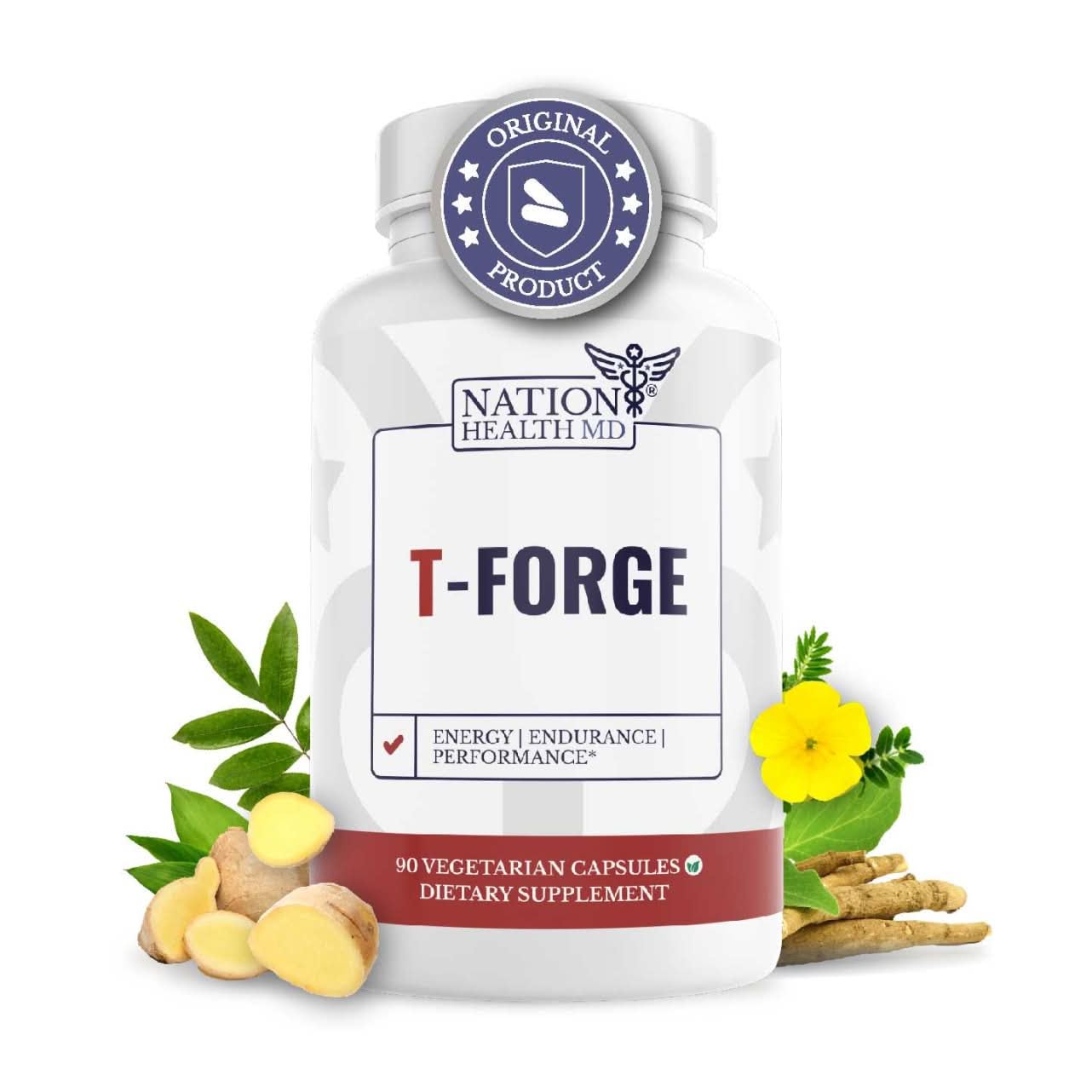 NATION HEALTH MD T-Forge Capsule 90 Count