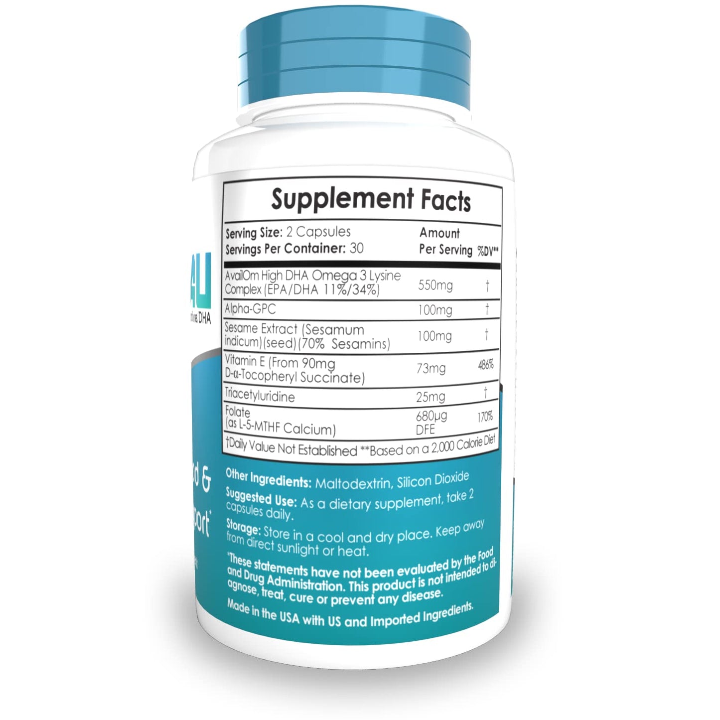 Nootropics Depot OmegaTAU Capsules, 60 Capsules