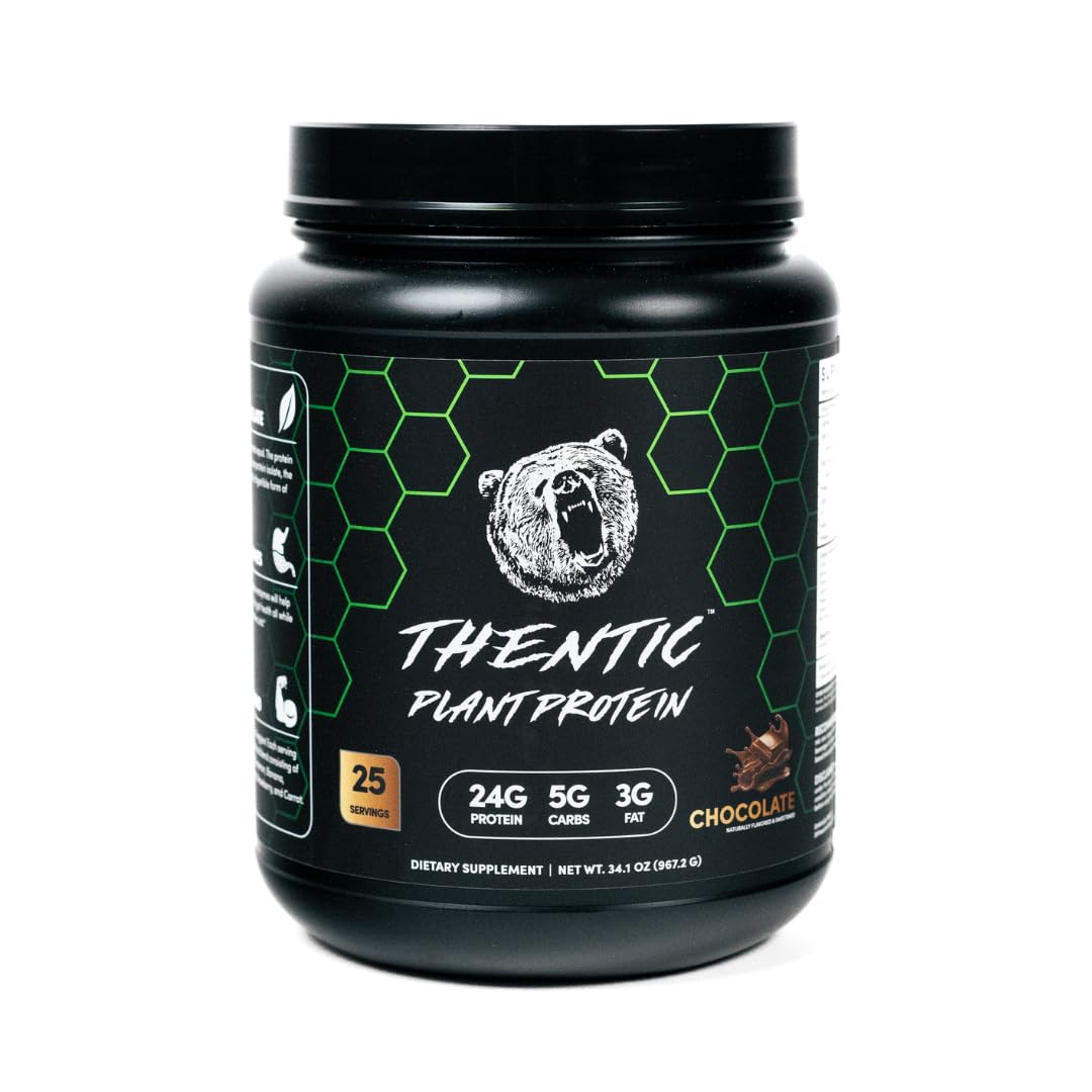 THENTIC Plant Based Protein Powder, 2.1 lb