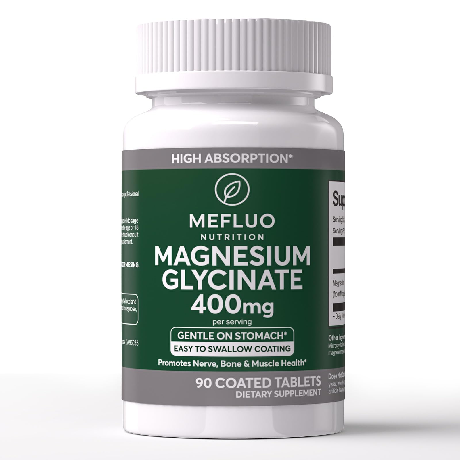 Mefluo Magnesium Glycinate Tablets 90 Count