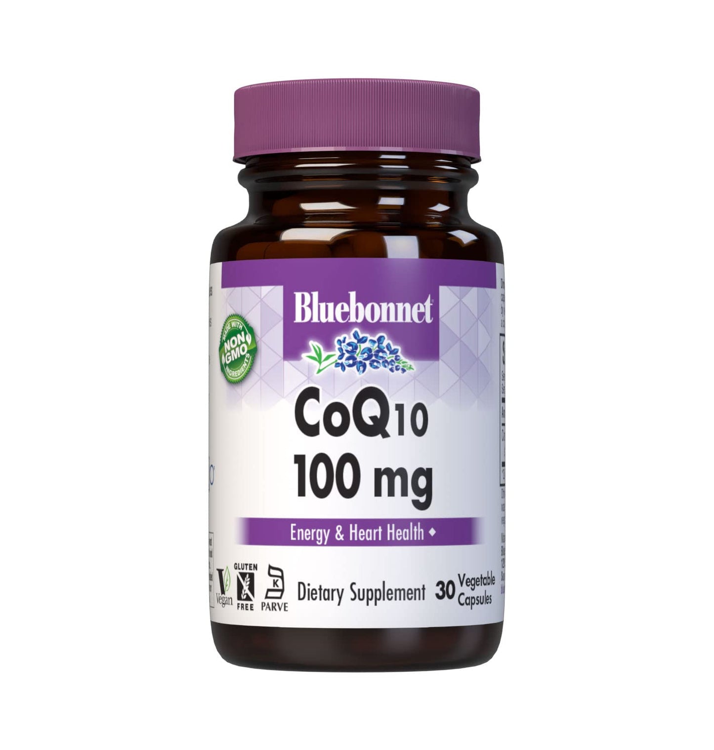 BlueBonnet CoQ-10 100 mg Vegetarian Capsules, 30 Count