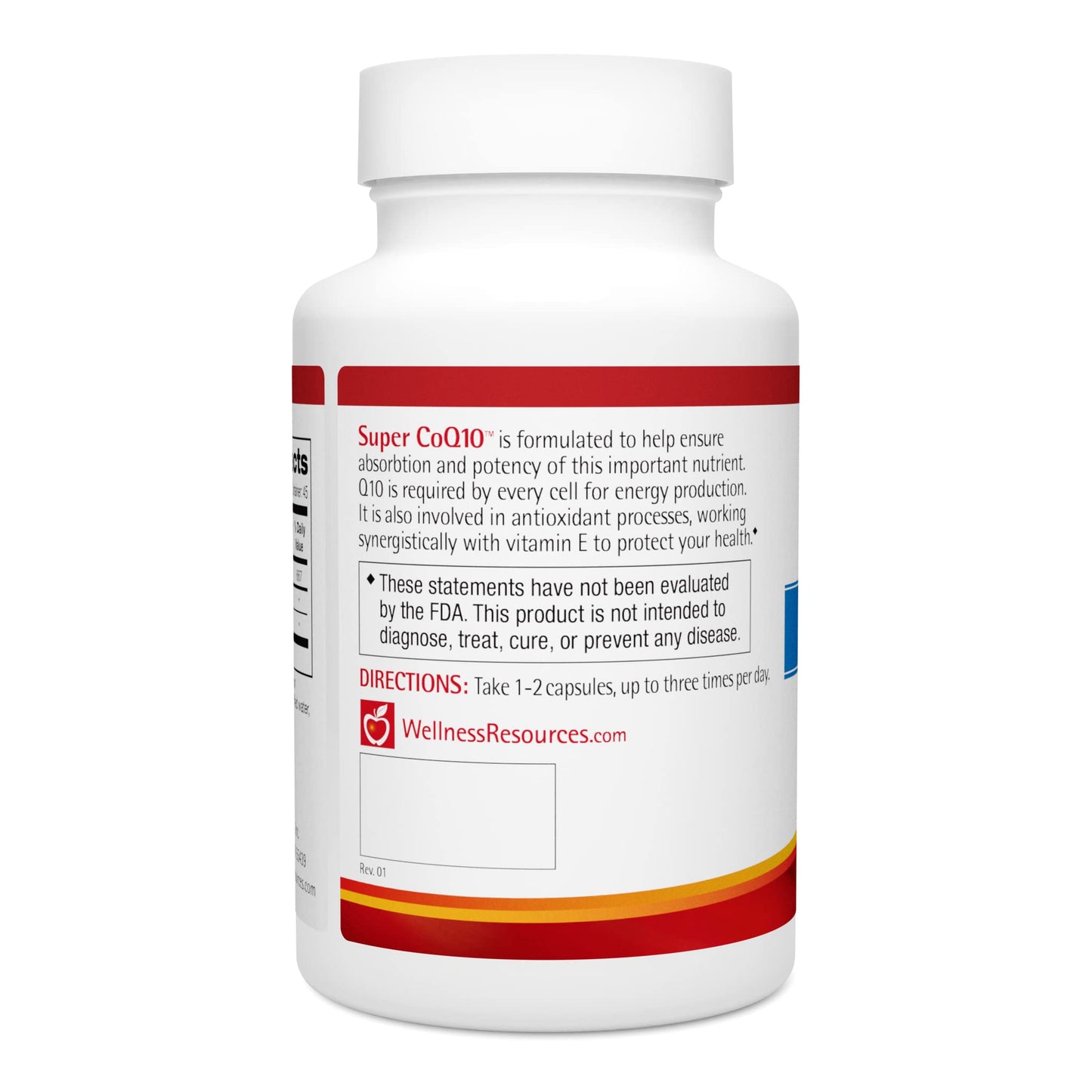 Wellness Resources Q10, Super Q10 100 mg Enhanced for Absorption Softgels, 90 Count