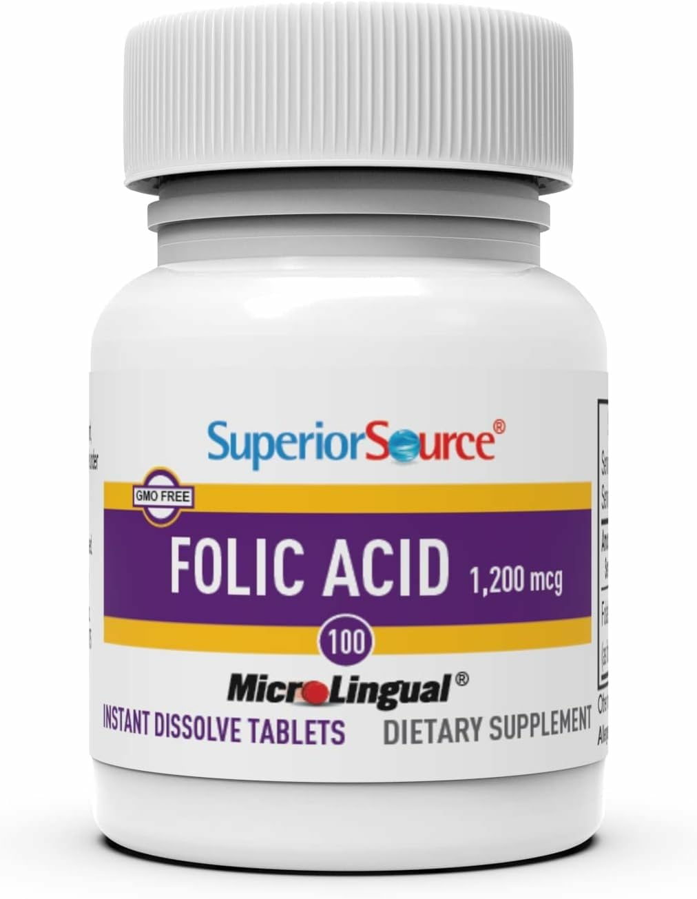 Superior Source Folic Acid 1200 mcg Tablets 200
