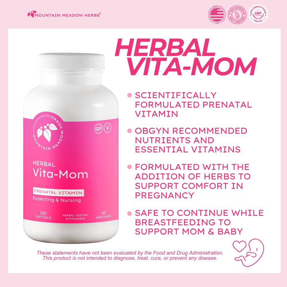 Mountain Meadow Herbs Vita-MOM Prenatal Vitamins Softgel 120