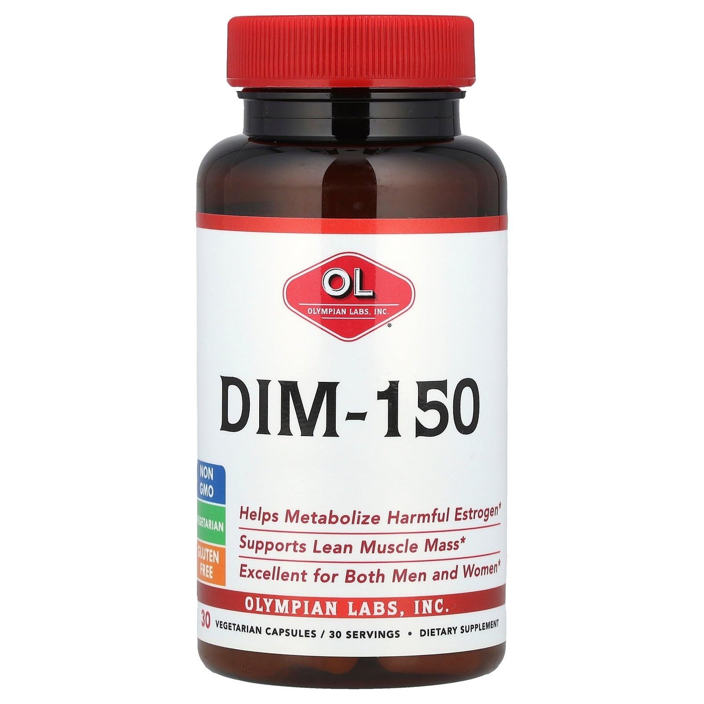 Olympian Labs DIM Extra Strength Vegetarian Capsules, 30 Capsules