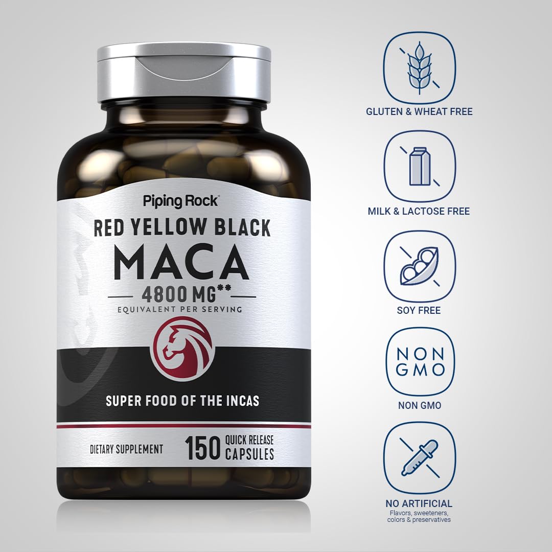 Piping Rock Maca Root Capsules 150 Capsules