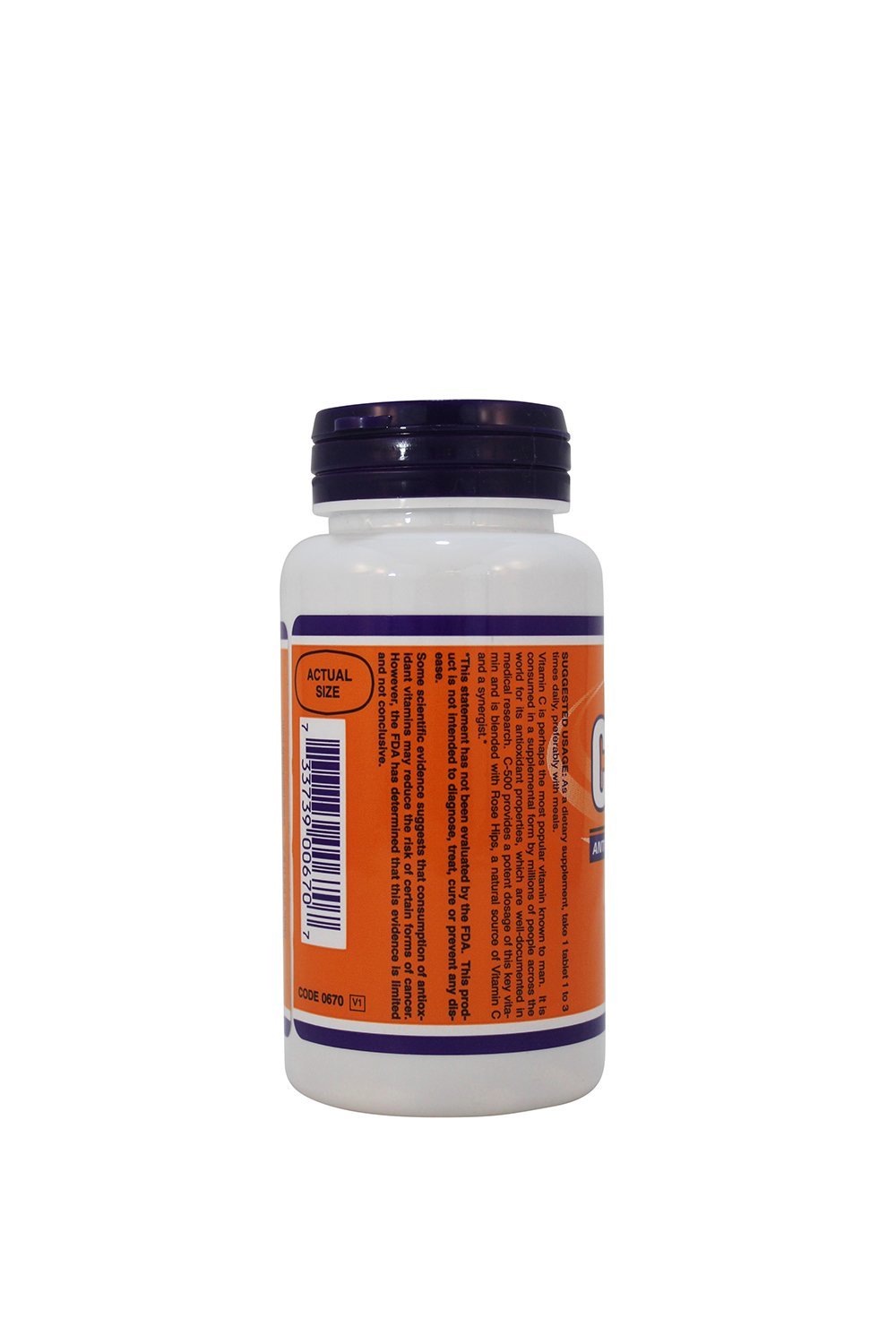 NOW Foods Vitamin C-500 Tablets 100